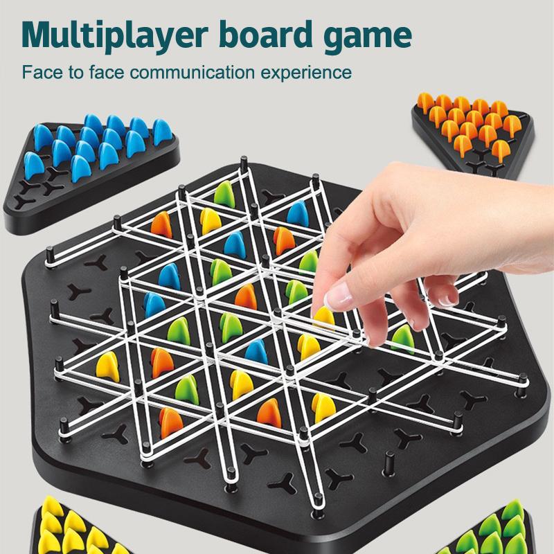 Triangle Brain booster game- 2-4 player game (UK IMPORTED) - Boost Cognitive Skills & Fun for Kids and adults