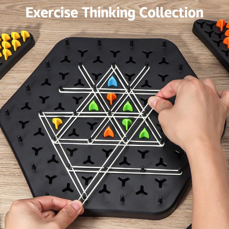 Triangle Brain booster game- 2-4 player game (UK IMPORTED) - Boost Cognitive Skills & Fun for Kids and adults