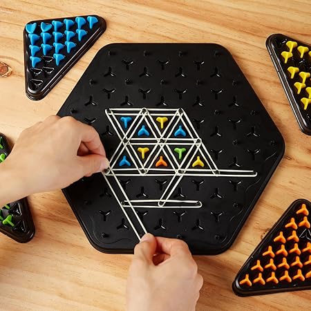 Triangle Brain booster game- 2-4 player game (UK IMPORTED) - Boost Cognitive Skills & Fun for Kids and adults