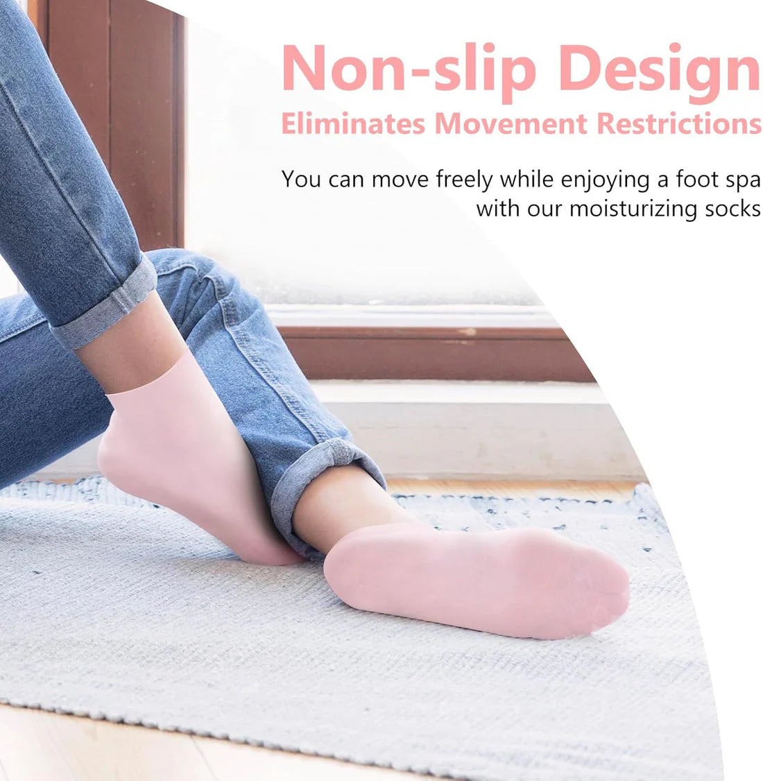 Home Spa Socks for dry and crack heels-Pedicure at home.