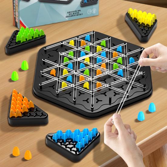 Triangle Brain booster game- 2-4 player game (UK IMPORTED) - Boost Cognitive Skills & Fun for Kids and adults