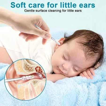 Reusable Silicone Ear Wax Cleaner Sticks (Pack of 24)