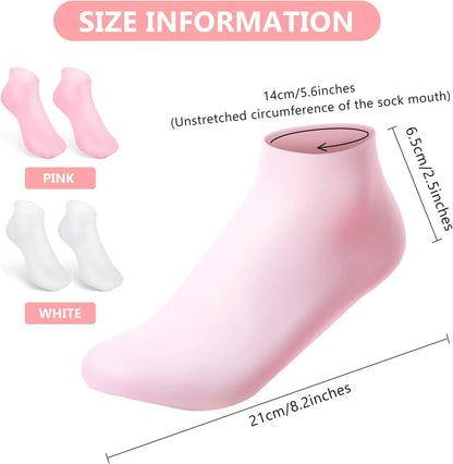 Home Spa Socks for dry and crack heels-Pedicure at home.