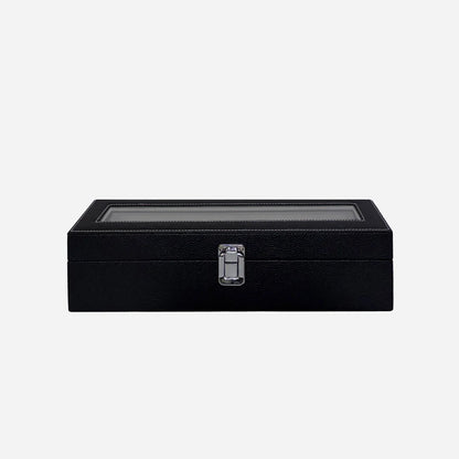 TimeNest™ Premium Leather 6-Slot Watch Holder Box  (Proudly Handcrafted in India)