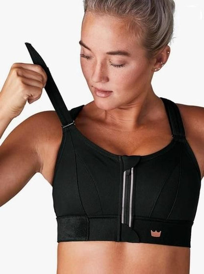 SheFit™ Highly Adjustable Sports Bra - Black