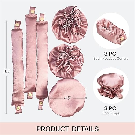 CurlyNest™ -Satin Hair Curler (Say No Heat & No to Hair Damage)