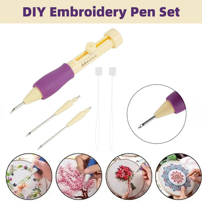 DIY 3-Size Punch Needle Craft Set