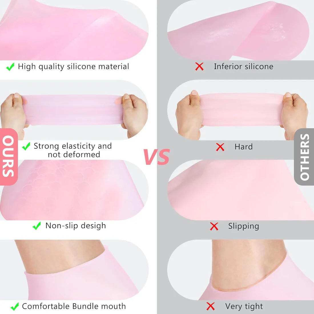 Home Spa Socks for dry and crack heels-Pedicure at home.