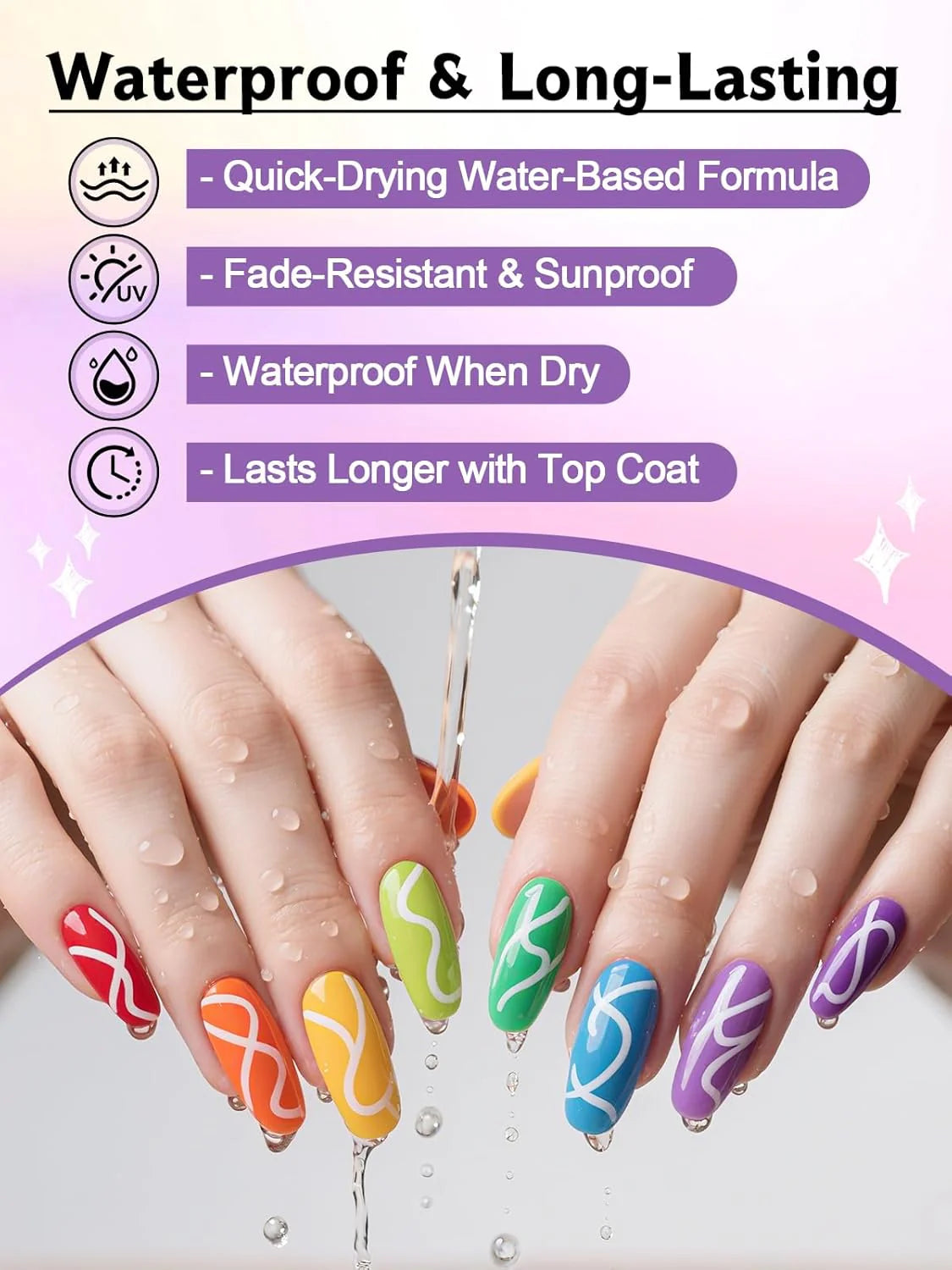 12 Colors Nail Art Pens Set