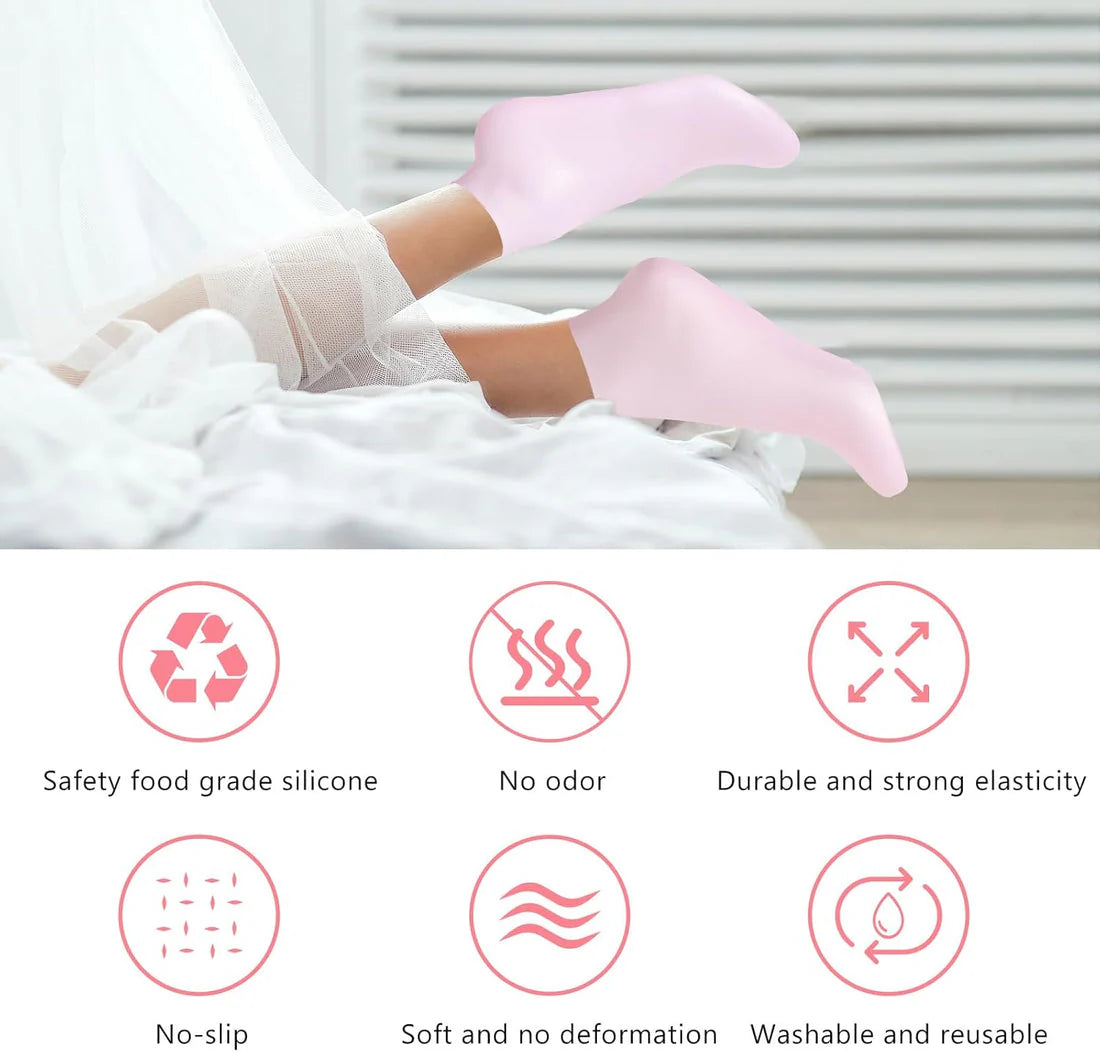 Home Spa Socks for dry and crack heels-Pedicure at home.