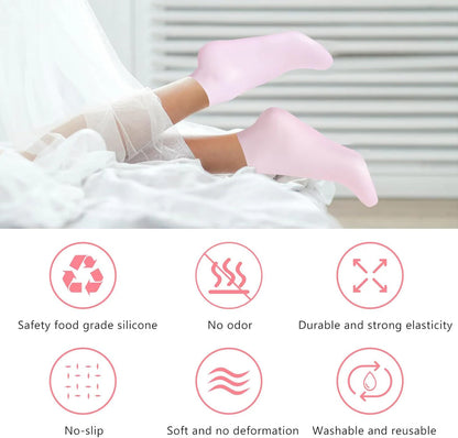 Home Spa Socks for dry and crack heels-Pedicure at home.