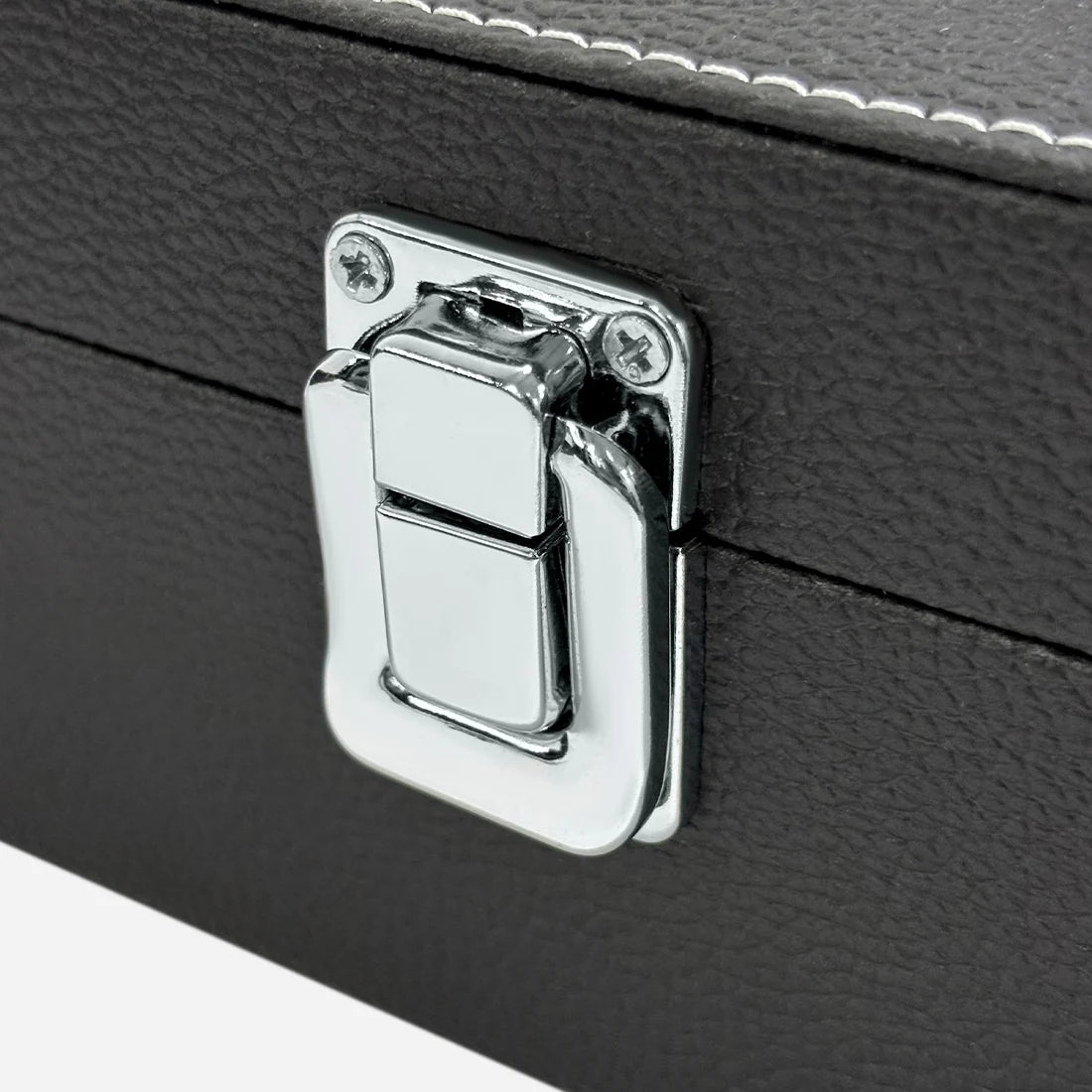 TimeNest™ Premium Leather 6-Slot Watch Holder Box  (Proudly Handcrafted in India)