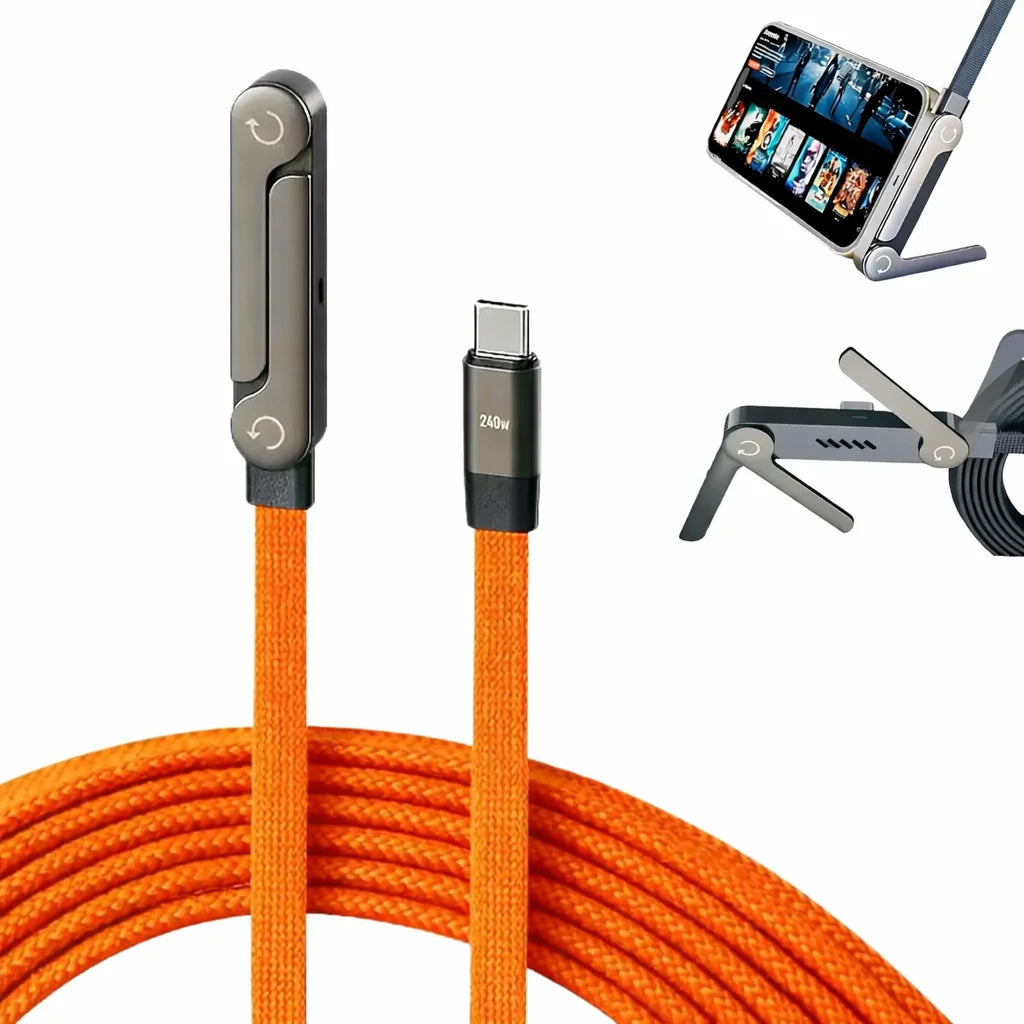 2-in-1 Sideways Phone Charger with Stand