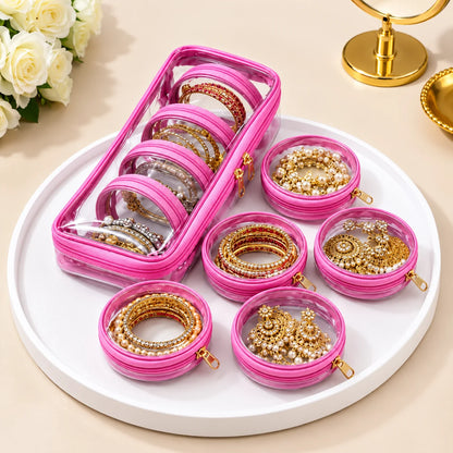 Jewlora™ – 6-Pouch Bangle & Jewellery Organizer Box