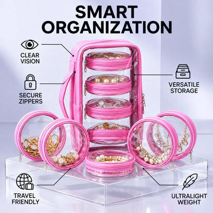 Jewlora™ – 6-Pouch Bangle & Jewellery Organizer Box