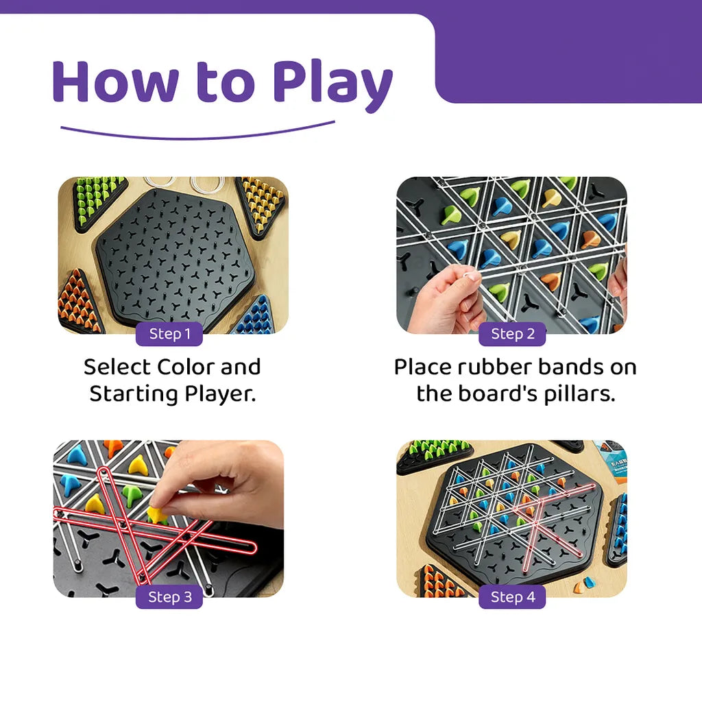 Triangle Brain booster game- 2-4 player game- Boost Cognitive Skills & Fun for Kids and adults