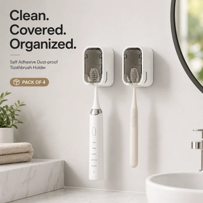 BrushNest™ | Hygienic Toothbrush Mount (Pack of 4)