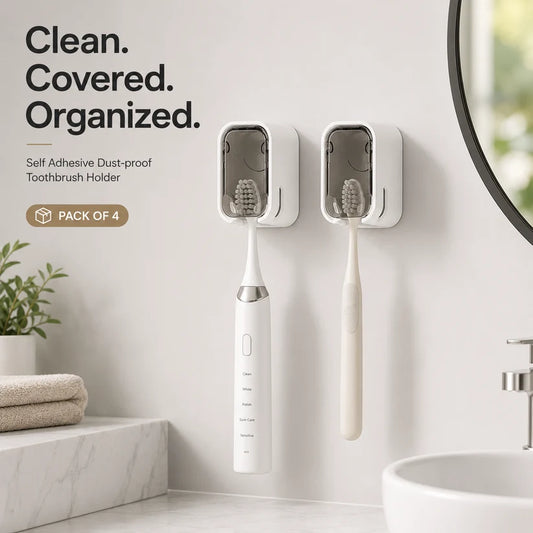 BrushNest™ | Hygienic Toothbrush Mount (Pack of 4)