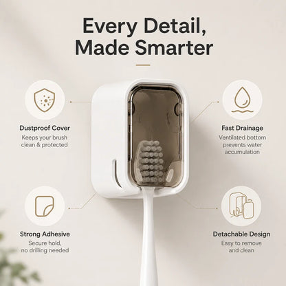BrushNest™ | Hygienic Toothbrush Mount (Pack of 4)