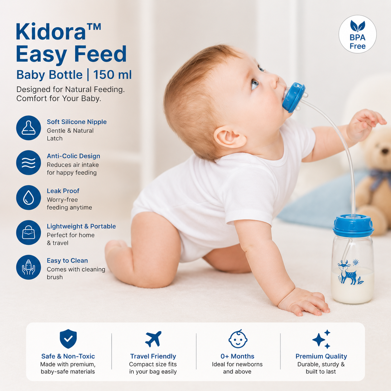 Kidora™ - Easy Feed Baby Bottle