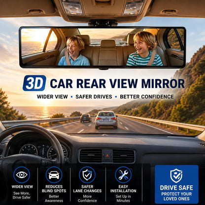 3D Car Rear View Mirror