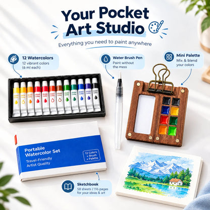 ColorBox™ Portable Watercolor Set
