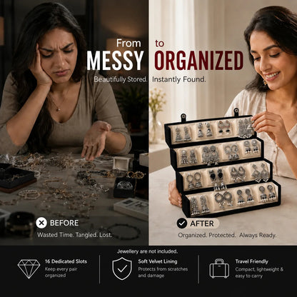 Veloura™ 16-Slot Jewellery Organizer