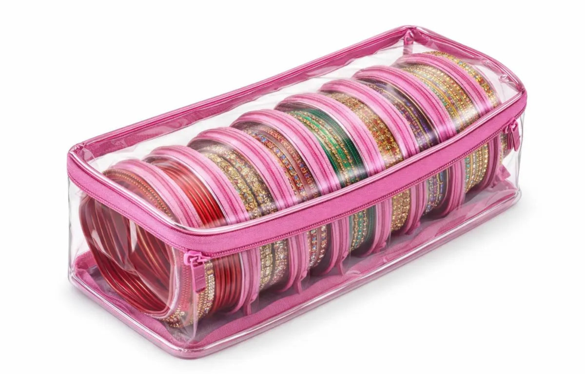 Jewlora™ – 6-Pouch Bangle & Jewellery Organizer Box