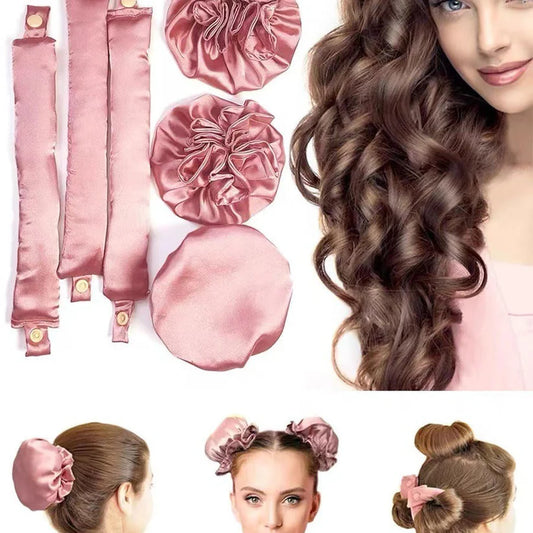 CurlyNest™ -Satin Hair Curler (Say No Heat & No to Hair Damage)