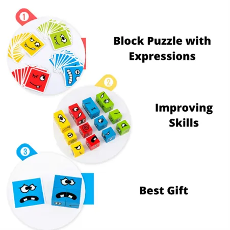 Fun Face Expression matching cube game for kids and adults- Best Seller