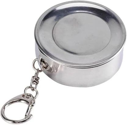 Stainless Steel Collapsible Folding Cup with Keychain