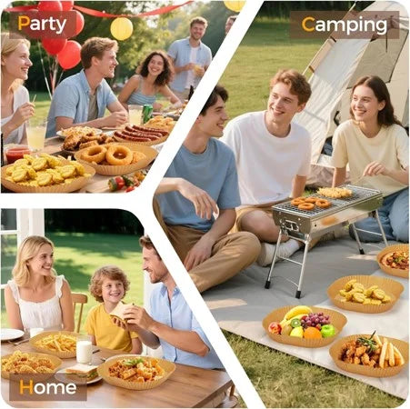 Air Fryer & Microwave Liners: Pack of 100Pcs