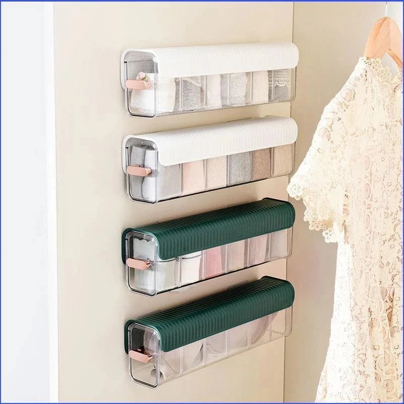6-Compartment Wall Mount Storage Organizer- Multiuse