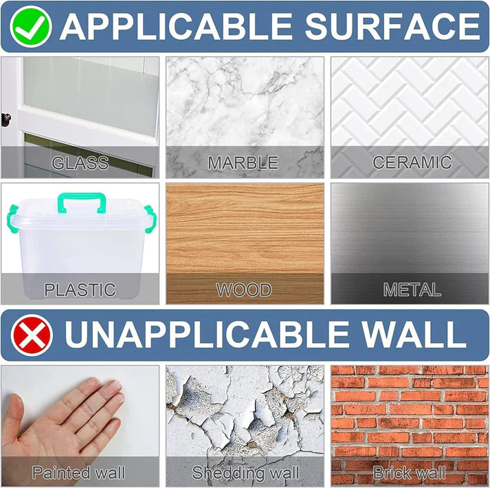 Reusable Waterproof Double Sided Adhesive Stickers (Set of 4) (60 Pcs In each Set)