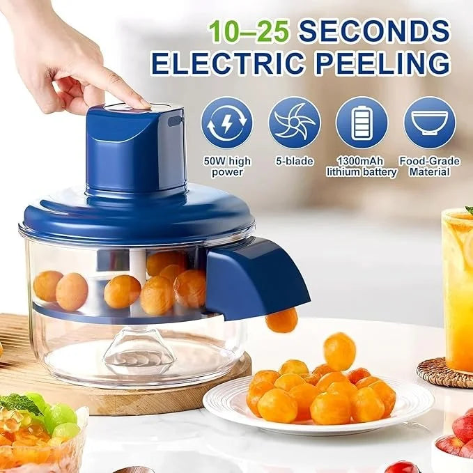 Electric Garlic & Cherry Tomato Peeler | Effortless Skin Removal Tool