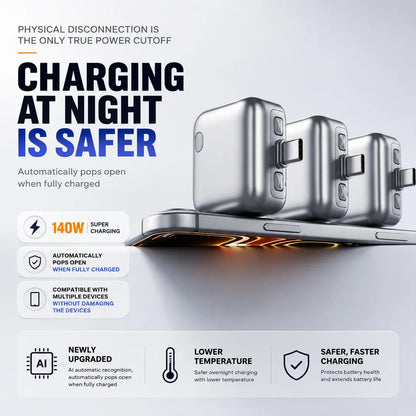 KX-007™ Smart 140 W Charge Guard (Auto power cut off & Faster charging)